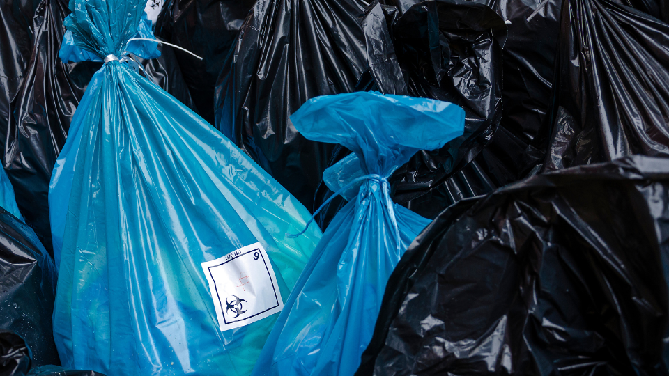 Biohazard Waste Bags after a Biohazard Cleanup Service for a Colorado Springs Home