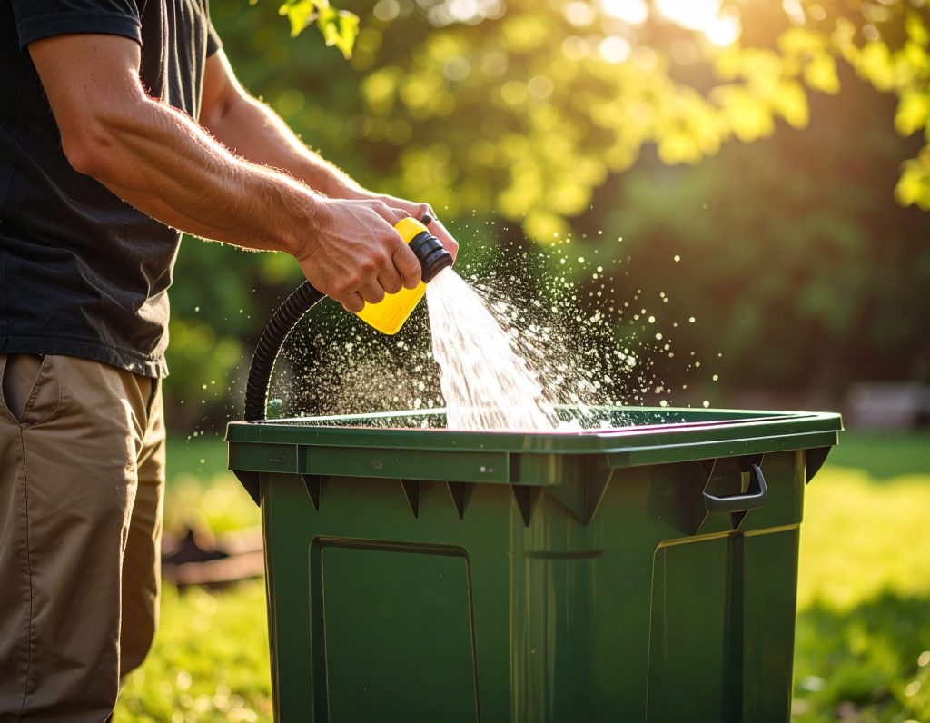 cleaning garbage can checklist