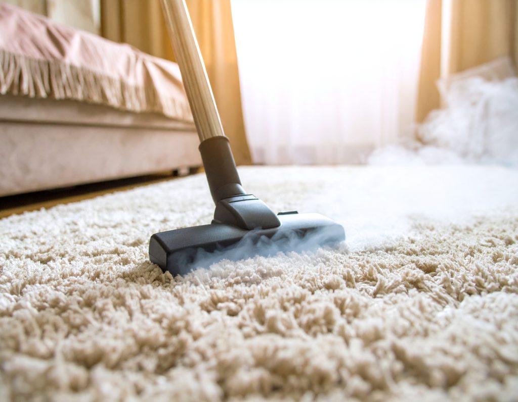 steam cleaning carpet